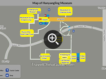 Map of Hanyangling
